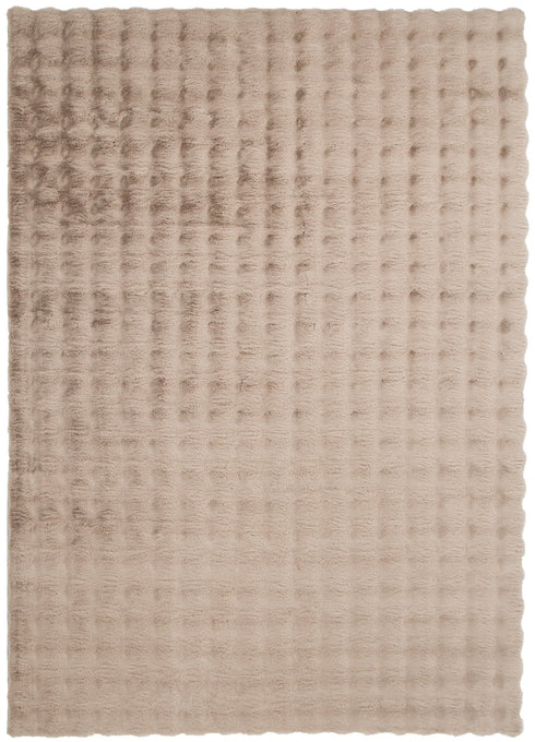 Amelie Plush Washable Rug Dark Beige