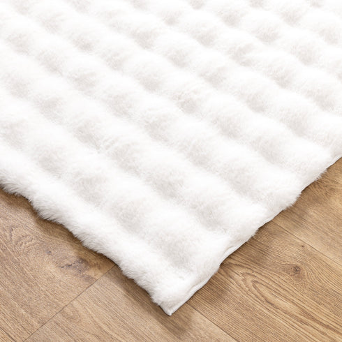 Amelie Washable Rug White