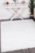 Adelie Shaggy White Rug