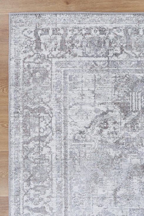 Arbela Grey Washable Rug