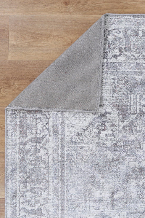 Arbela Grey Washable Rug