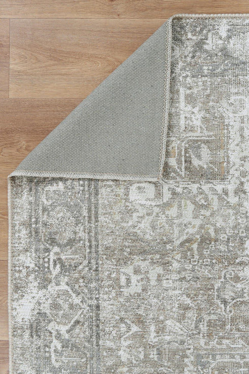 Nuzi Neutral Washable Rug