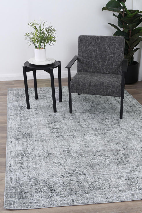 Tuttul Grey Washable Rug