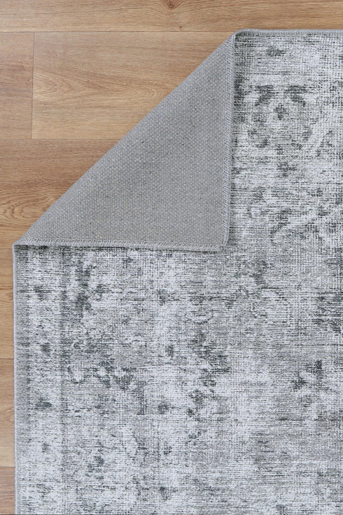 Tuttul Grey Washable Rug