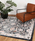 Anatolia Traditional Charcoal Cream  Rug