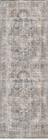 Distressed Vintage Kendra Ash Runner Rug