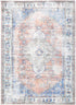 Pissarro Terracotta Blue Washable Rug